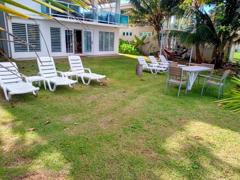 Enjoy views of the beach from the backyard
