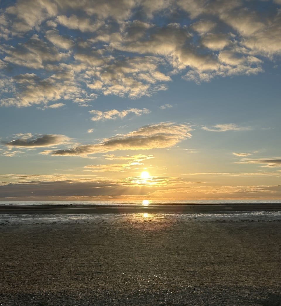 Beautiful St.Annes beach sunset