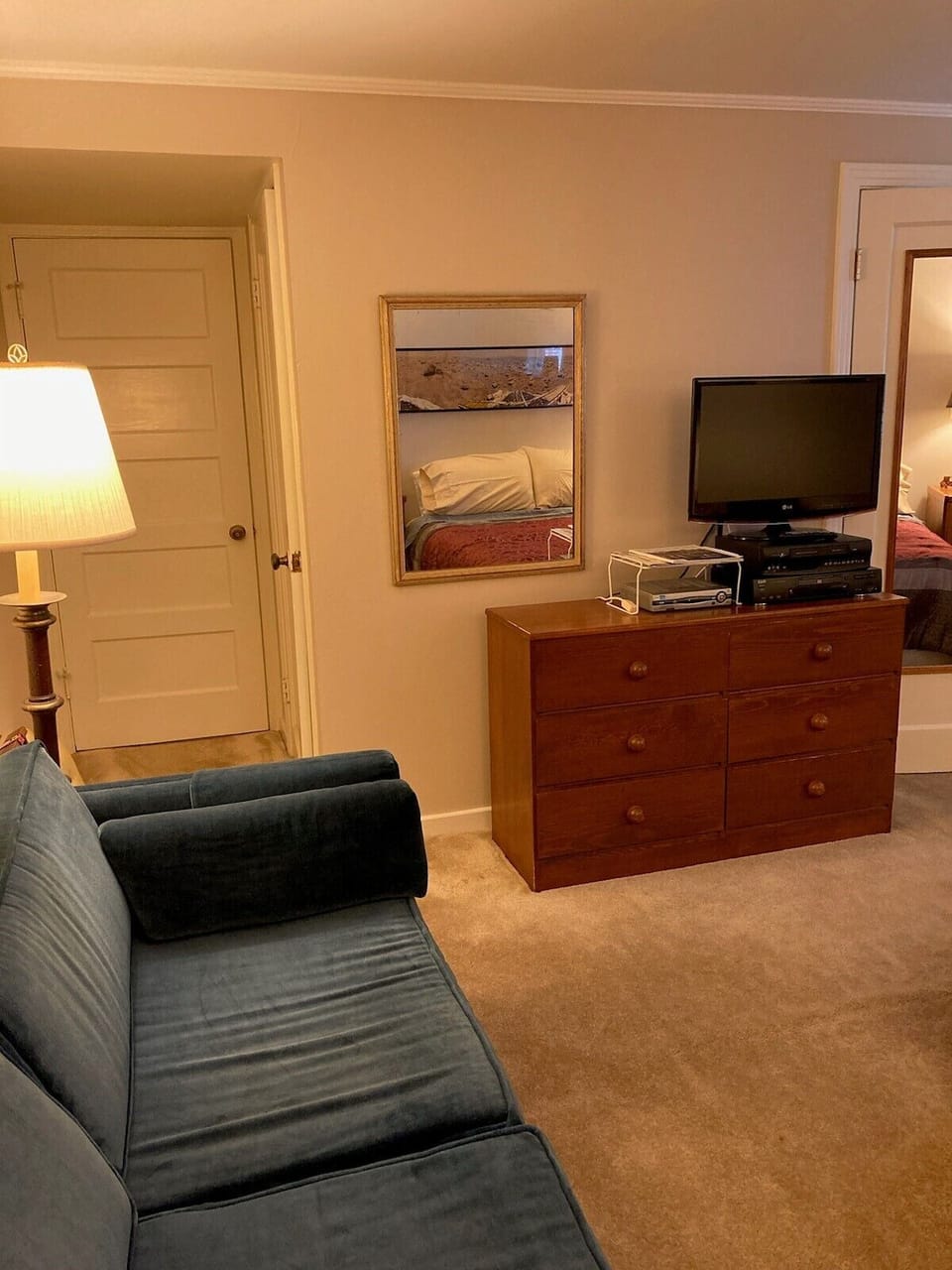 TV and couch