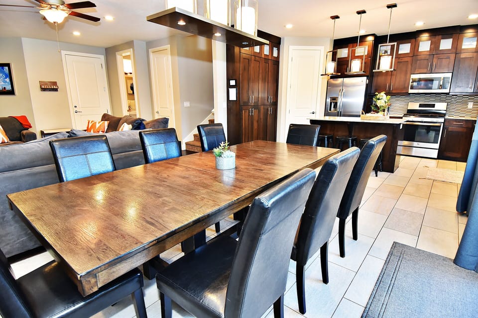 Dining Area with Seating for 8 with incredible views!