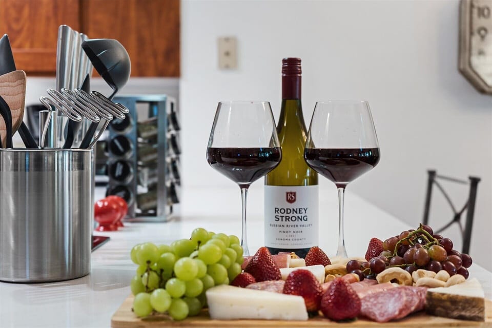Don't forget you are in wine country! Perhaps a pairing?