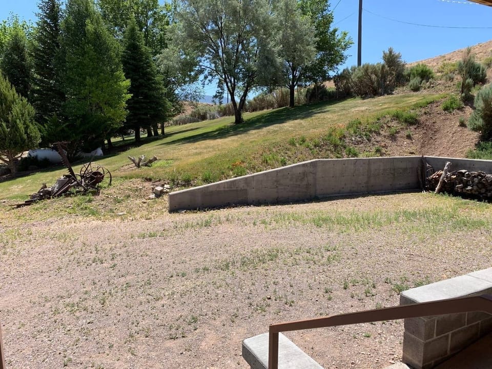 Parking space for 2 vehicles next to the house. 