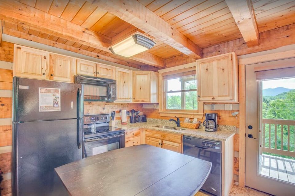 Fully equipped remodeled kitchen.