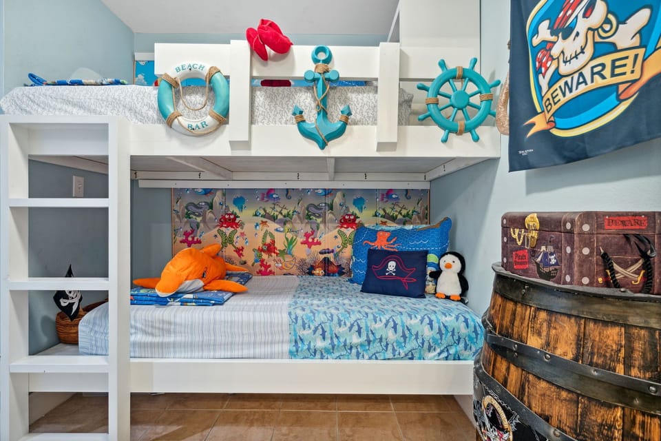 comfortable bunk bed.