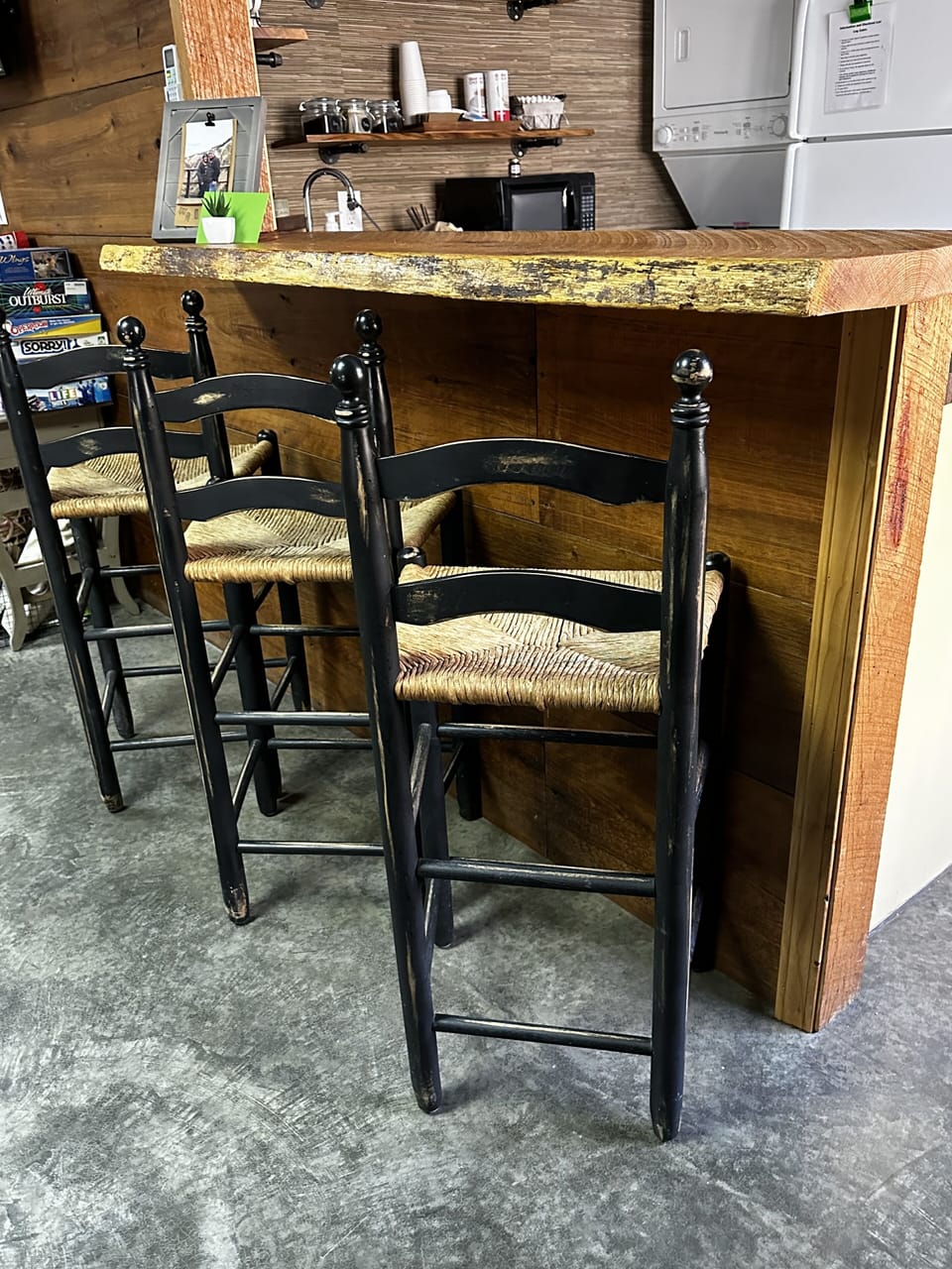Seating at bar