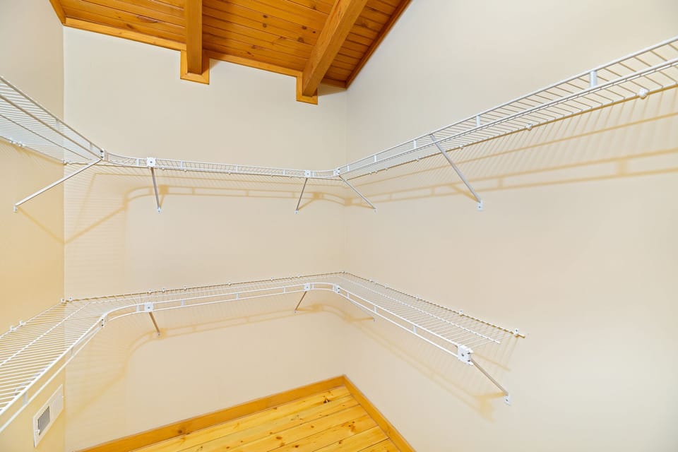 Plenty of closet space to stow your luggage and hang up clothes!