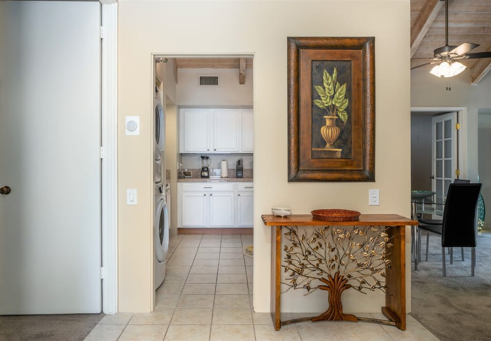 Hall Way with view into the Kitchen