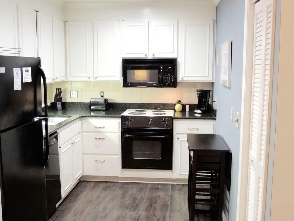 Fully stocked kitchen so you can cook "at home" during your vacation.