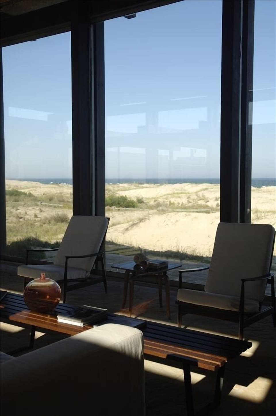 Living Room with views of the dunes and of the sea