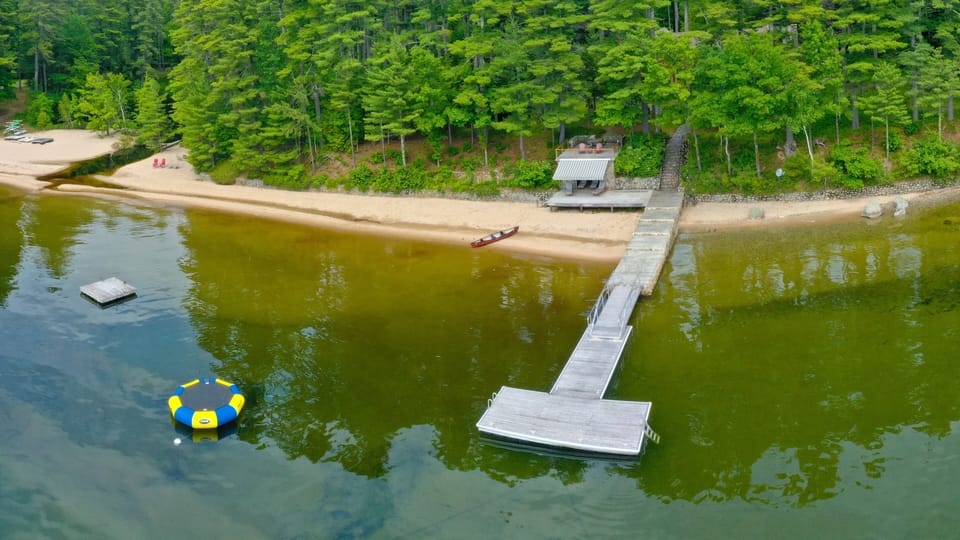 Private sandy beach