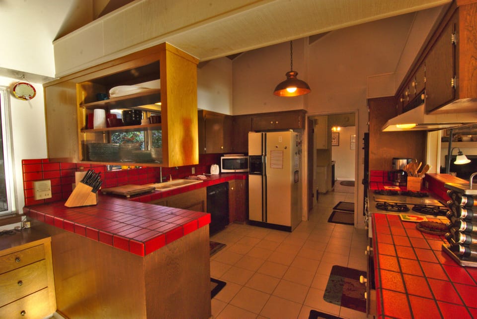 The large, open kitchen area has all the modern conveniences you expect