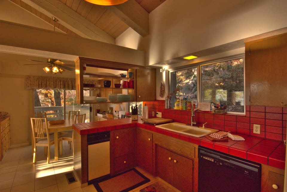 Our kitchen is stocked nearly as well as your own kitchen is.