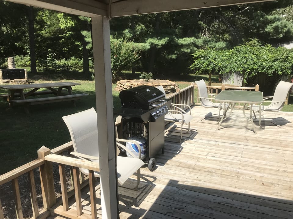 Grill out, chill out, enjoy a beverage on the deck...