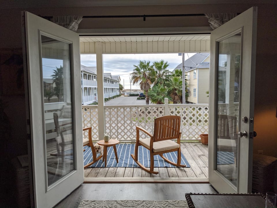 the deck! 
