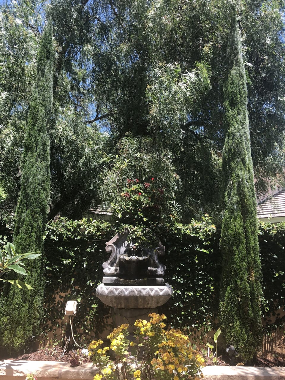 Courtyard fountain.