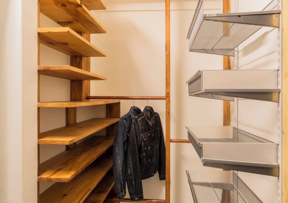 Walk-in closet connected to 2nd bedroom