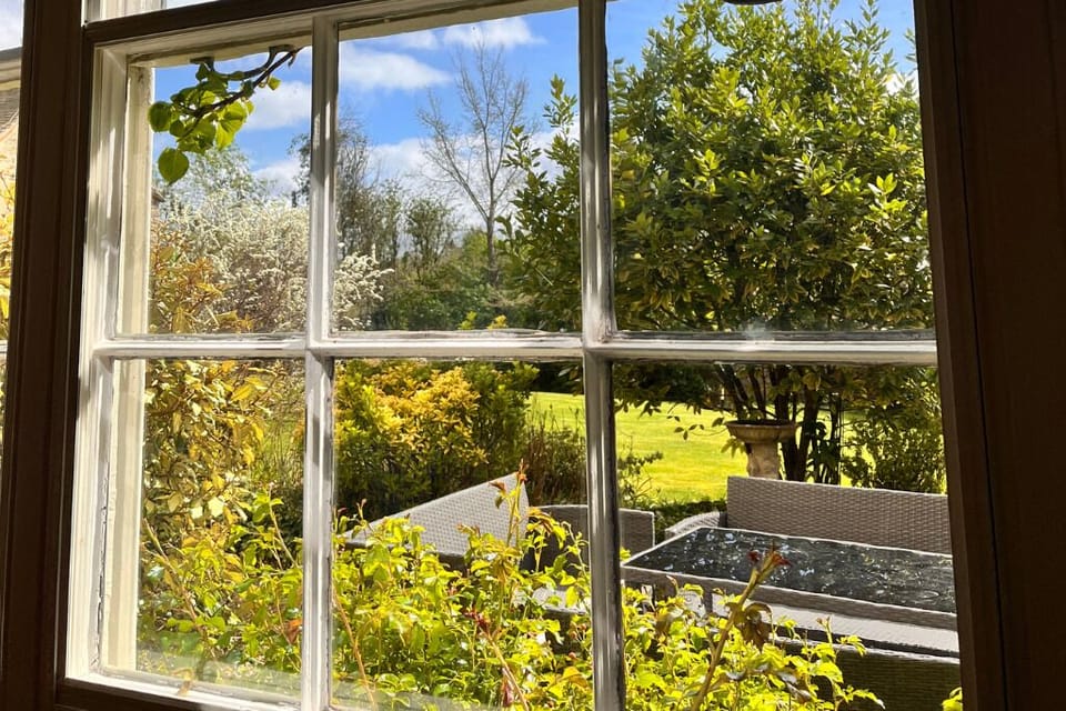 View From Dining Room Into The Garden 