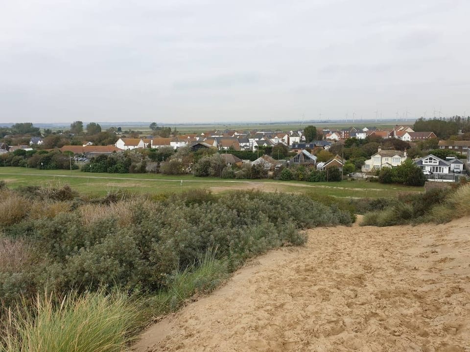Out house is the further to the left behind the single story building