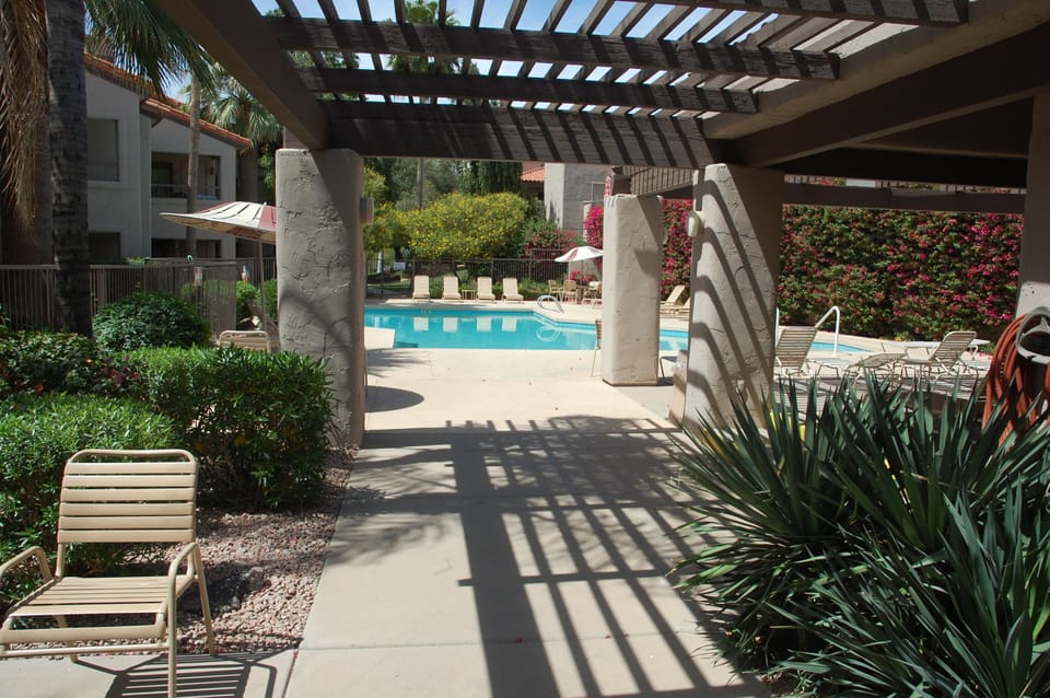 entrance to pool area