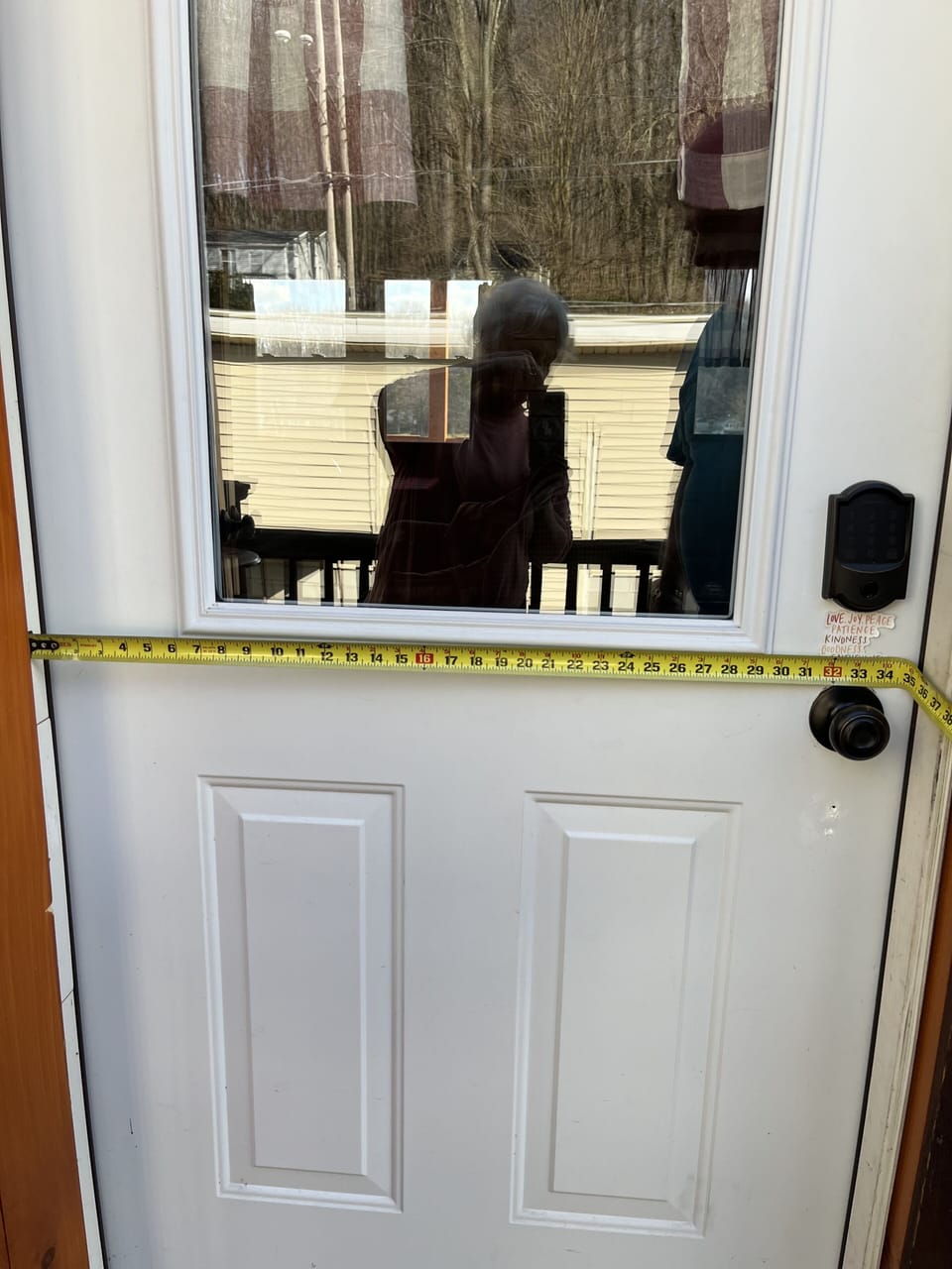 35” entry way