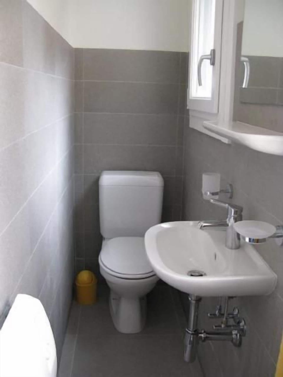 Shower with toilet