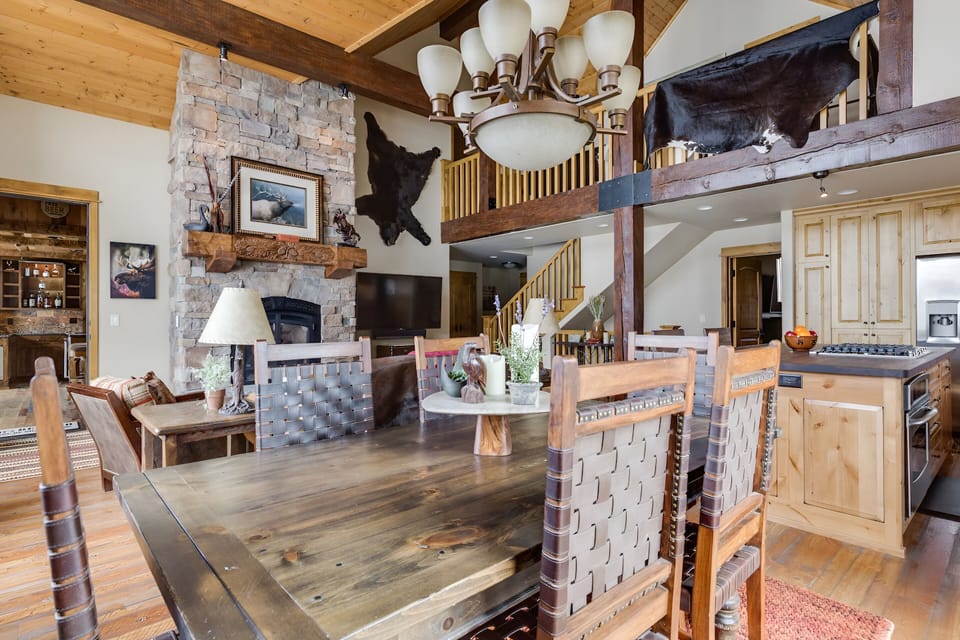 Cozy up by the stone hearth for unforgettable cabin nights.