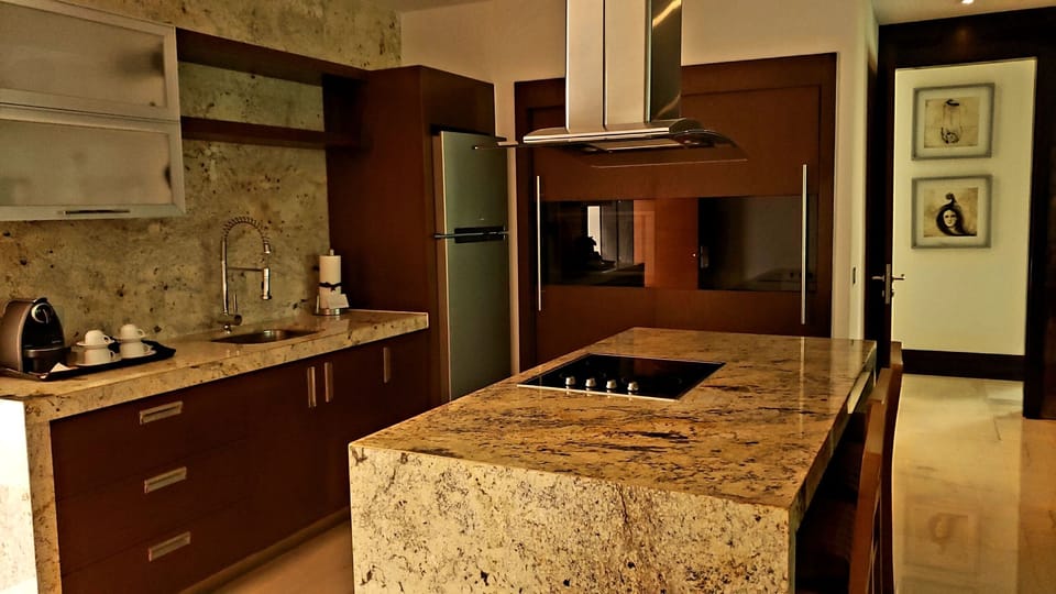 Kitchen in one of the units