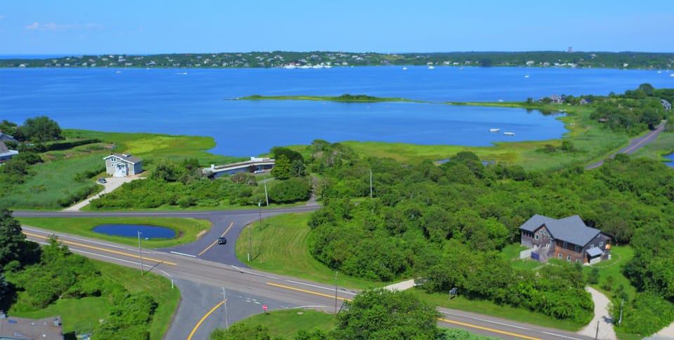 Proximity to Lake Montauk provides water views
