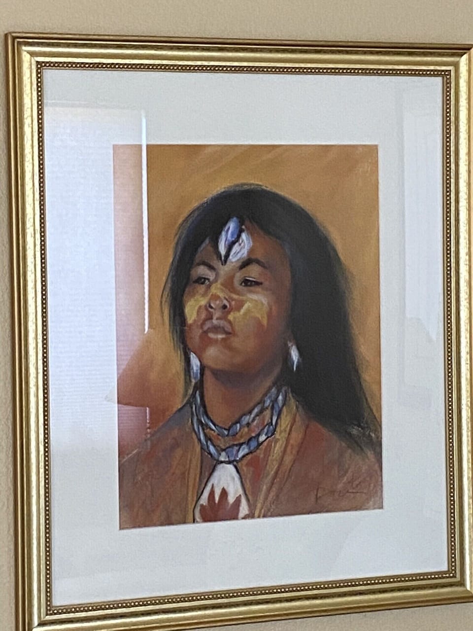 Pastel artwork in Arizona room