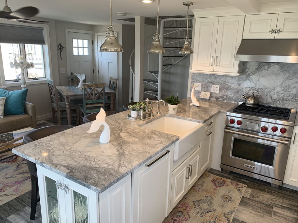 Galley Kitchen when you walk thru the front door