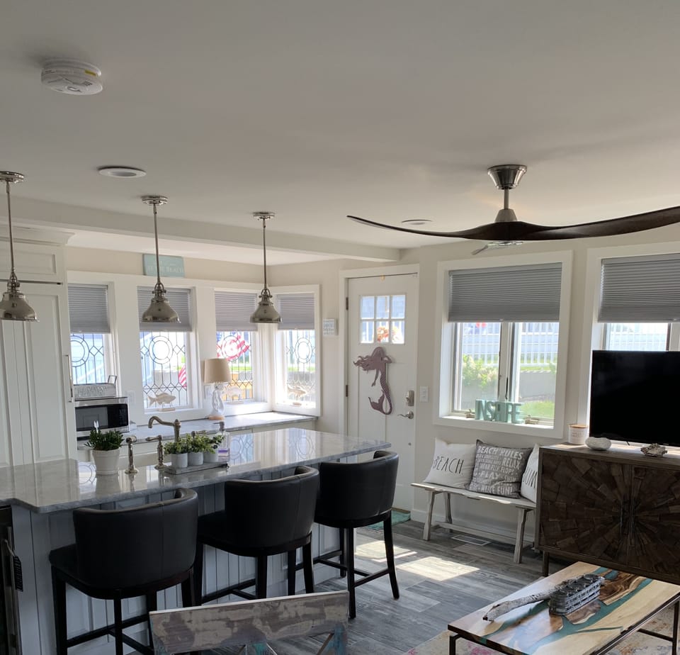 view from the eating area