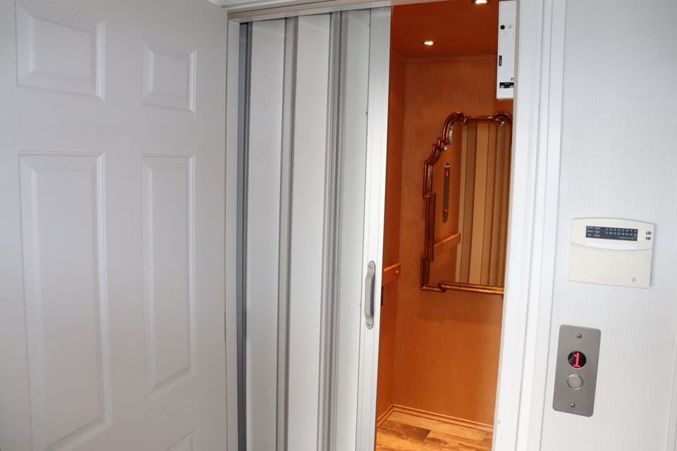 Elevator entrance on ground level 1