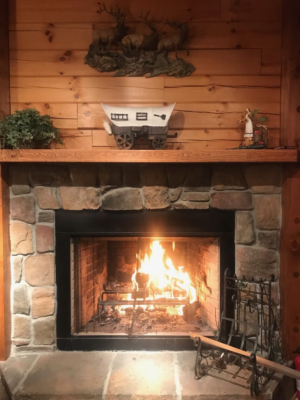 Cozy fires are great for winter evenings and stormy afternoons.