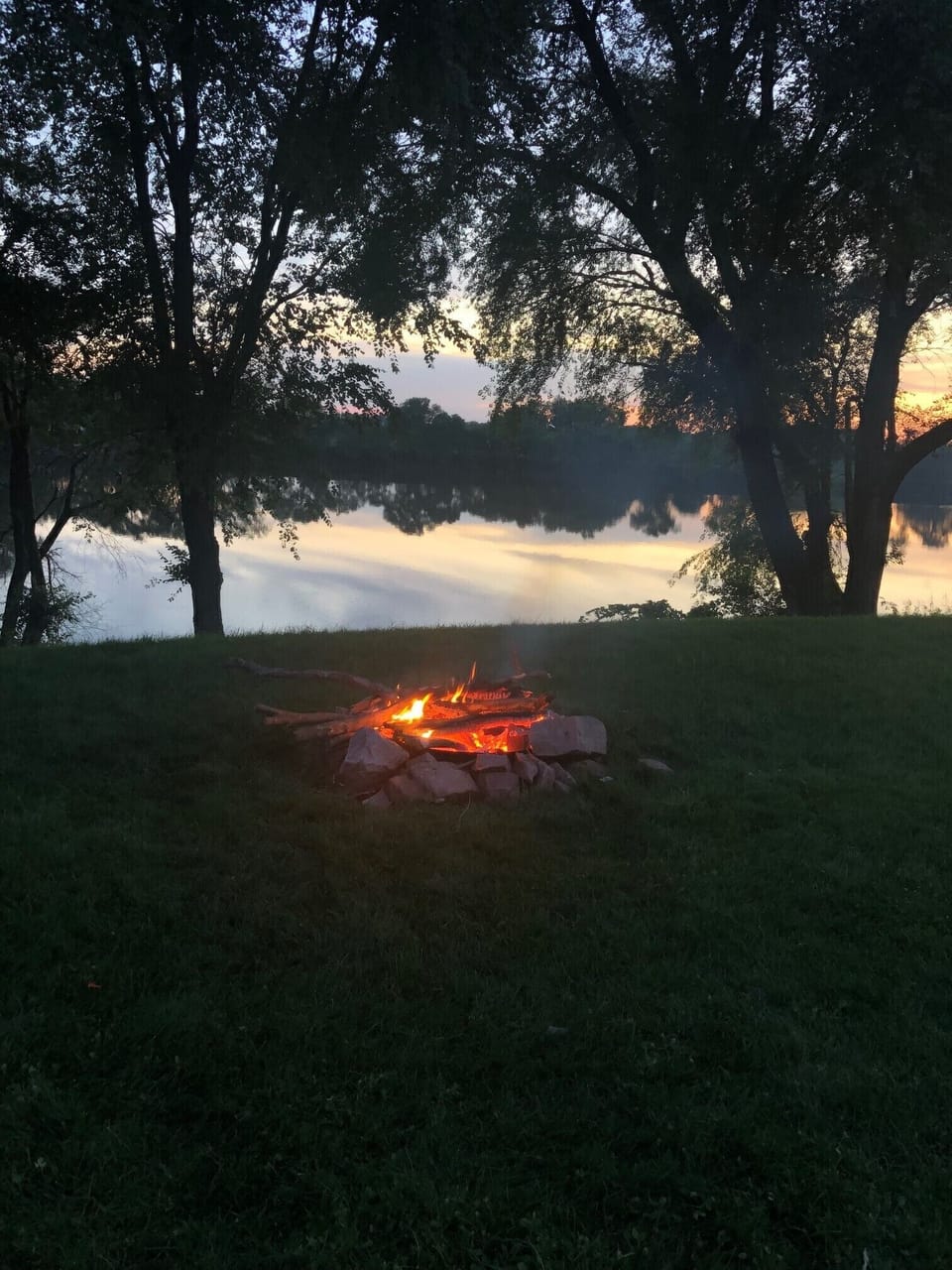 Sunset View from Deck.