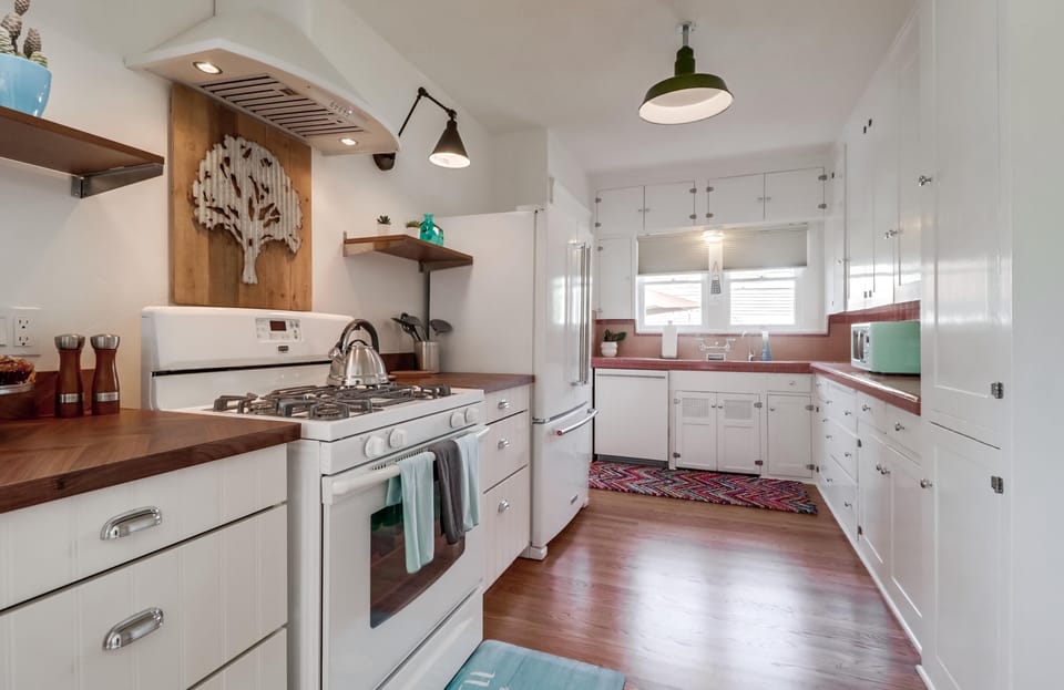 Vintage Kitchen with modern appliances.
