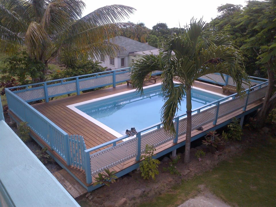 View of Pool From Balcony