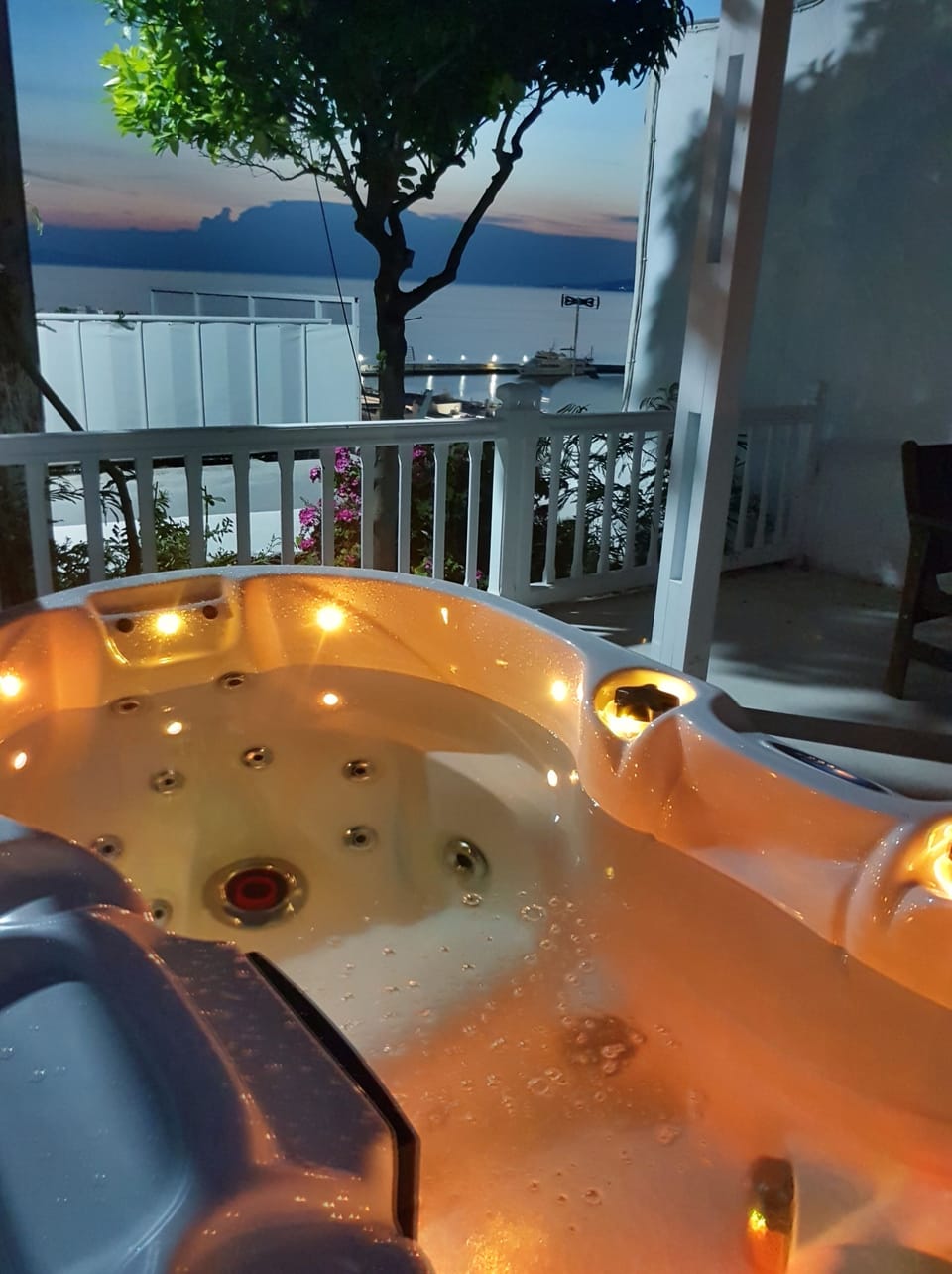 private hot tub