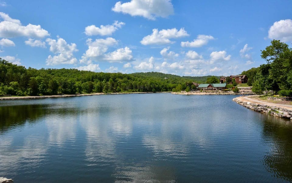 Beautiful Fox Hollow Lake, a winding trail around it; playground, pool.