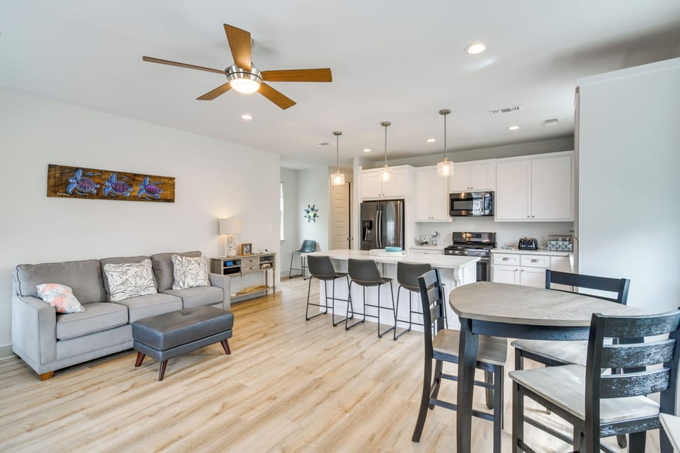 Waveland Vacation Rental | 3BR | 2BA | 1,316 Sq Ft | Stairs Required