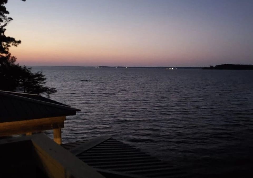 View of Cypress Bend from the upper boathouse deck