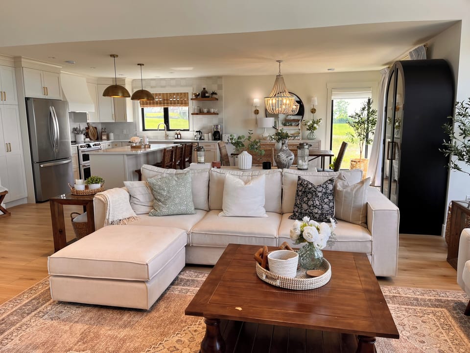 Open concept living space