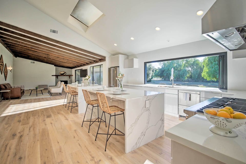 Breakfast Bar | Pot Filler Faucet | 10-Foot Cantina Window | Custom Tile Work