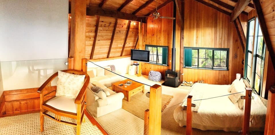 View of Level 2 Living Area from Level 3 stairwell