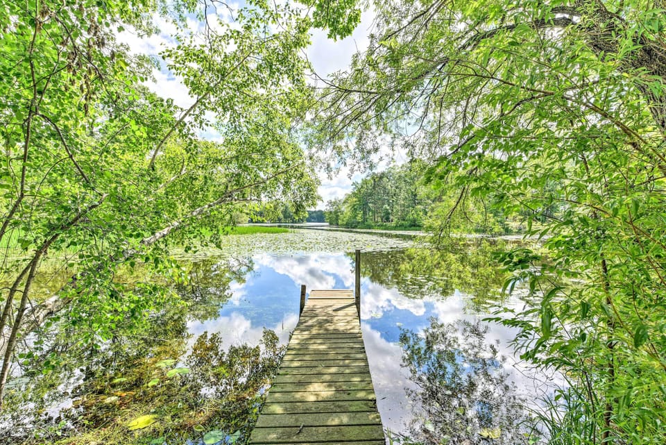 Rice Lake Vacation Rental | 2BR | 1BA | 1,200 Sq Ft | 2 Steps to Access