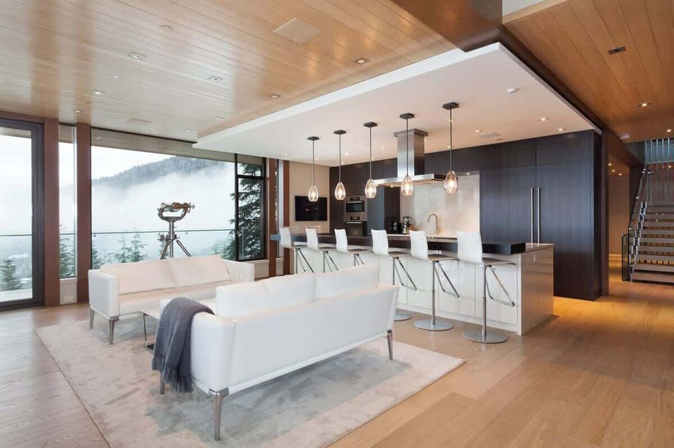 Relax and enjoy sweeping valley views from this cozy sitting area with binoculars