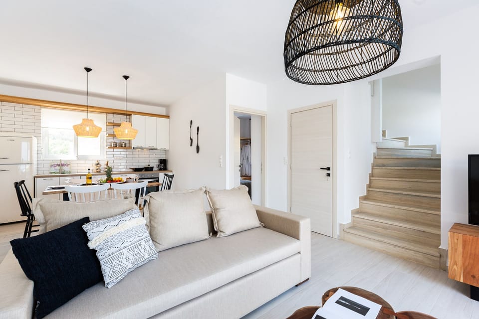 Stair case to the first floor bedrooms.