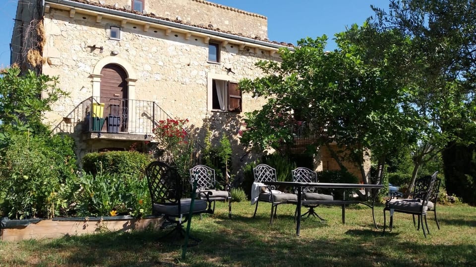 Farmhouse and garden
