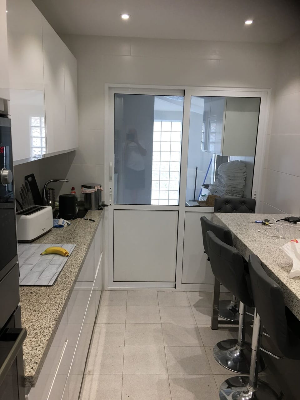 kitchen view through