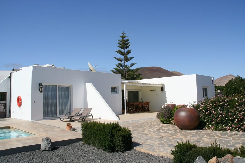 Extensive patios and gardens