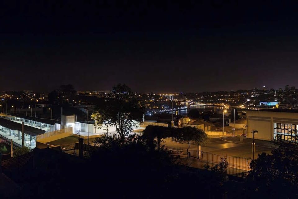 The terrace's view, with the Douro river at sight.
